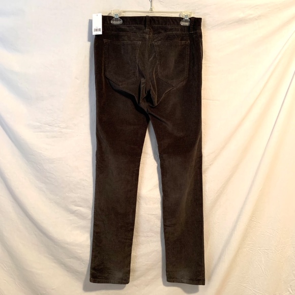 Banana Republic Women Skinny Stretch Low Rise Olive Green Corduroys Size 28 - Picture 9 of 14